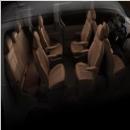Hyundai Staria Velour Fußmatten hintere Sitzreihen 7-Sitzer